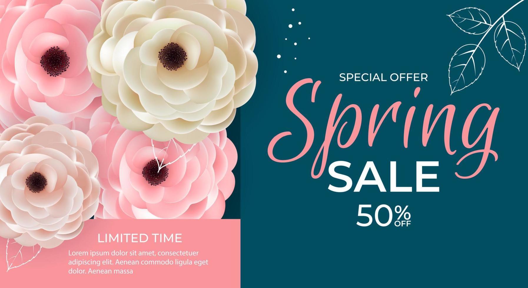 Oferta especial de primavera cartel de fondo de venta plantilla de flores y hojas naturales. ilustración vectorial 3644829 Vector en Vecteezy Oferta especial de primavera cartel de fondo de venta plantilla de flores y hojas naturales. ilustración vectorial 3644829 Vector en Vecteezy
