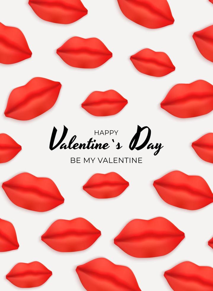 Valentine s Day Background Design. Template for advertising, web, social media and fashion ads. Poster, flyer, greeting card, header for website Vector Illustration EPS10