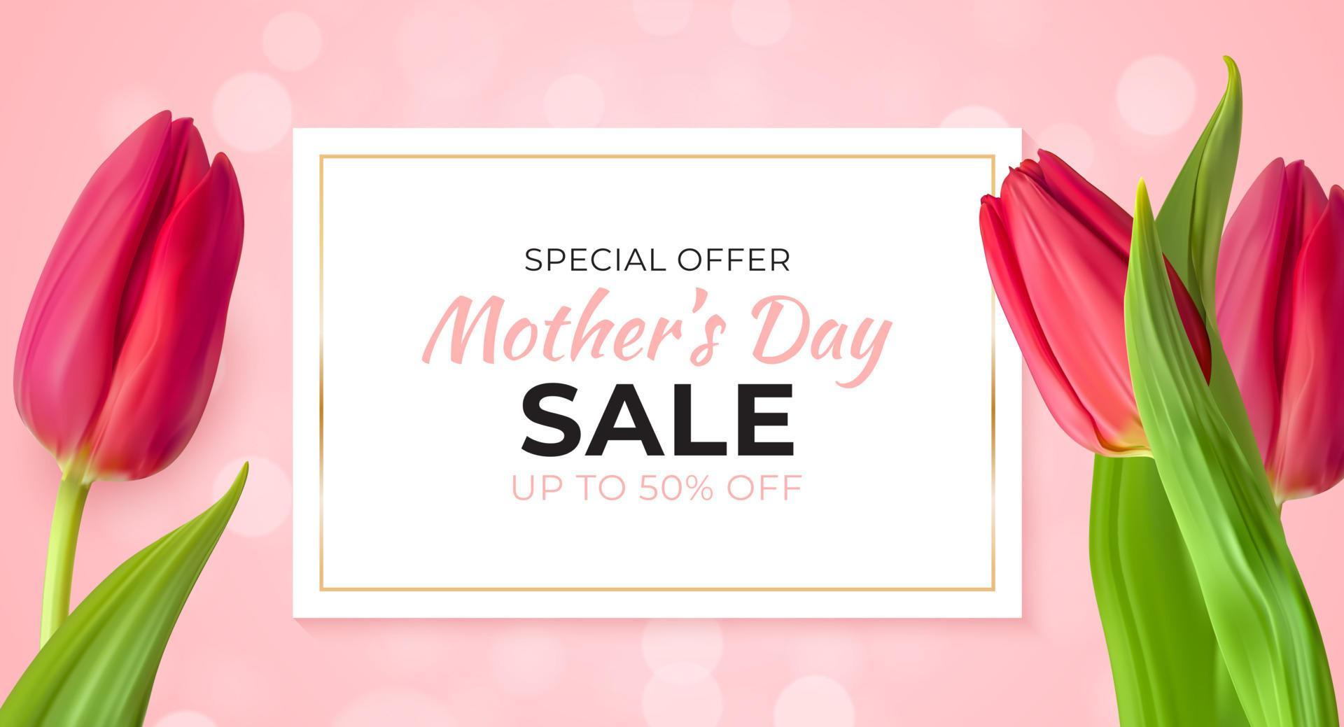 Mother’s Day sale colored background. Vector illustration 3644895