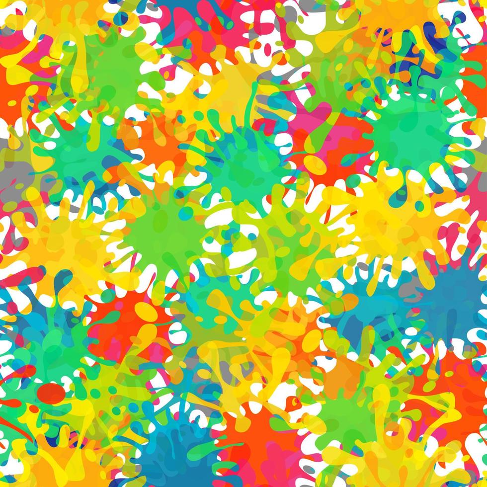 Vector Splash Abstract Seamless Pattern Background