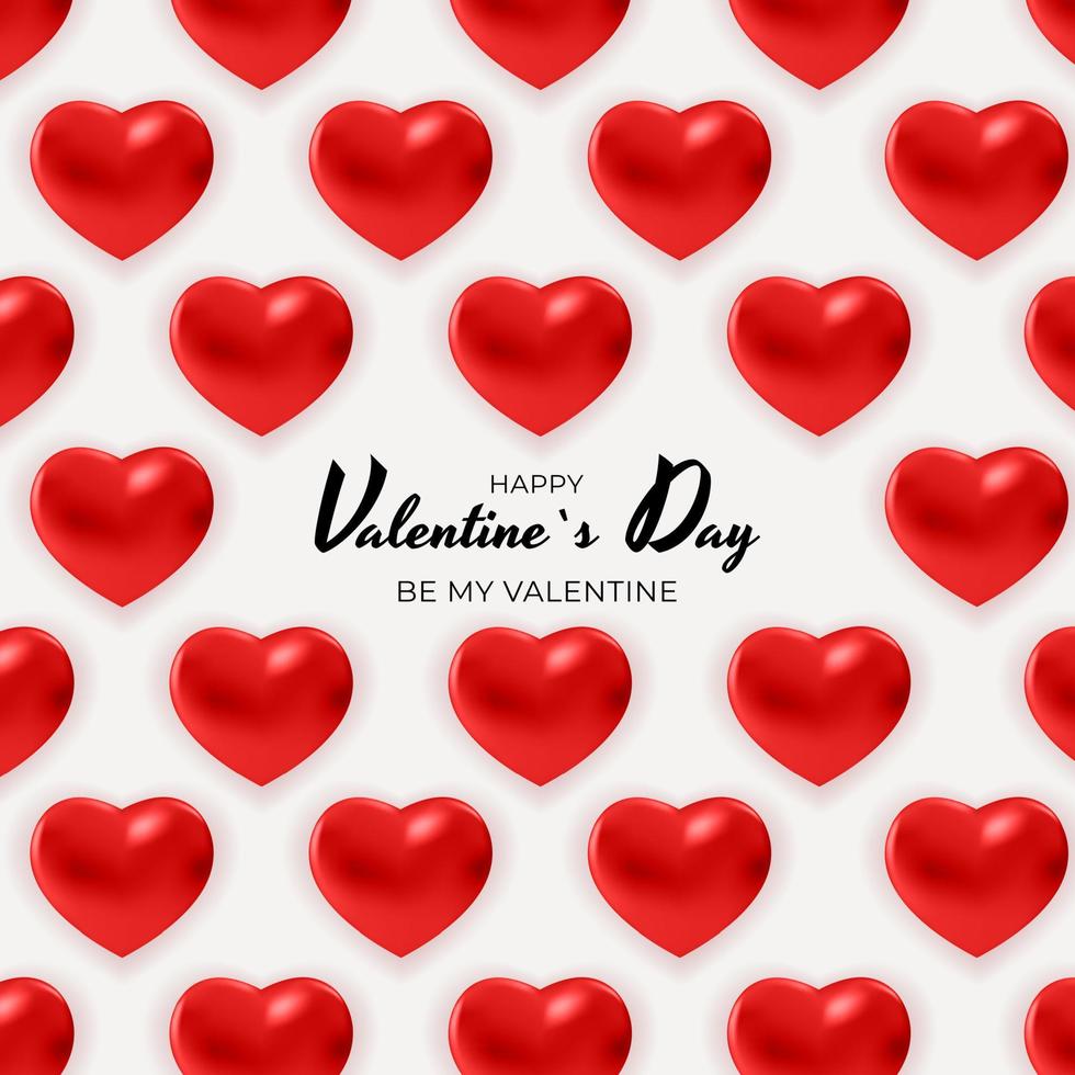 Valentine s Day Background Design. Template for advertising, web, social media and fashion ads. Poster, flyer, greeting card, header for website Vector Illustration EPS10