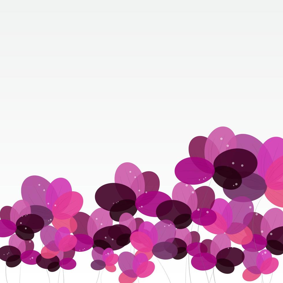 Abstract background with Flowers. Vector Illustration