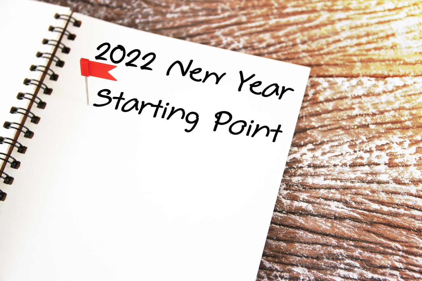 New year resolution goals list starting point 2020 photo