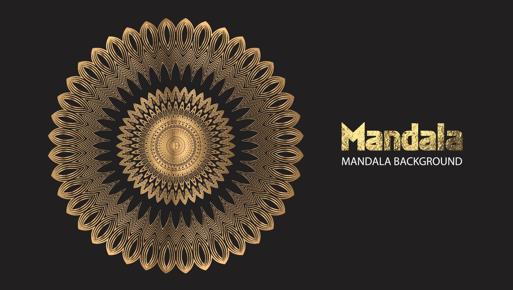 Mandala design mandala vector round luxury design golden brush text.