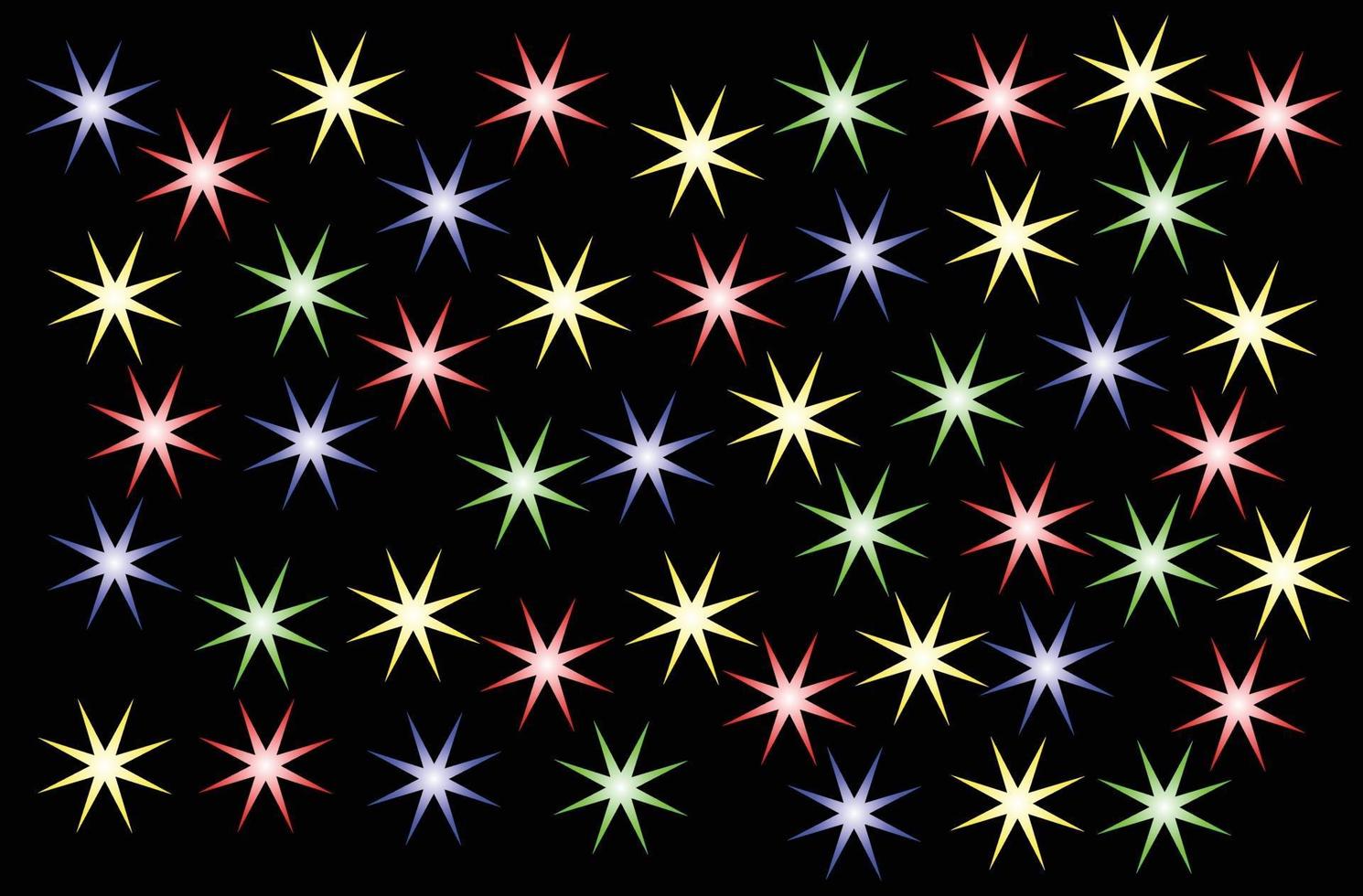 Starlight colorful pattern vector