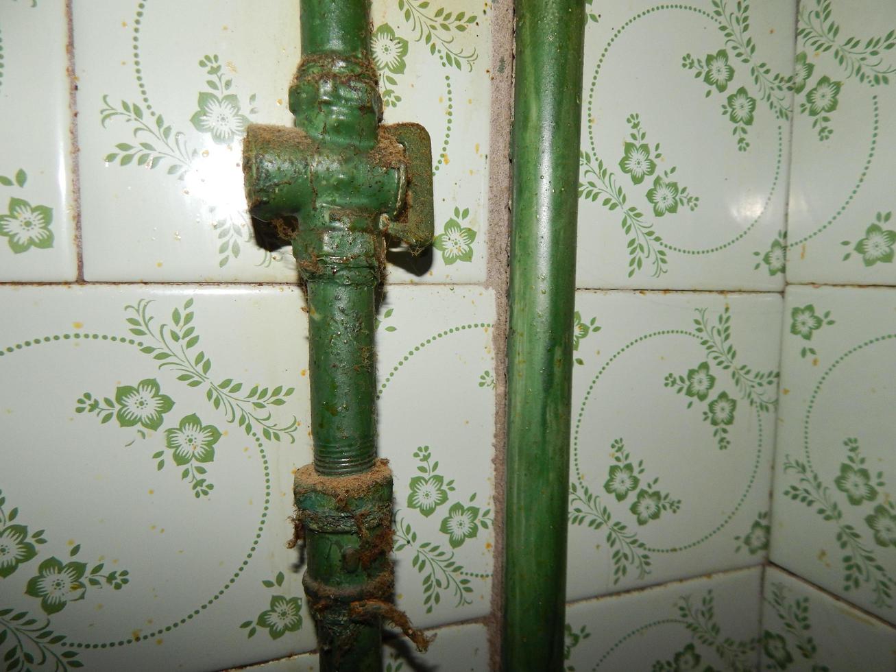 Sanitary unit, equipment, pipe installation of water and heating photo