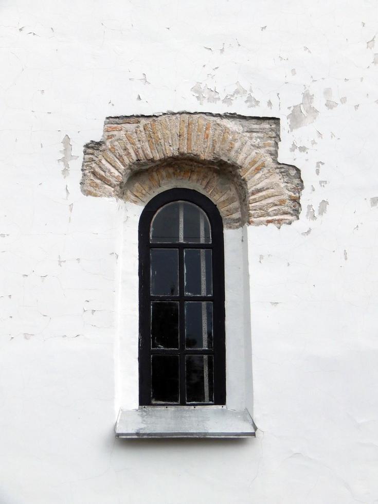 Window architecture Ukrainian Baroque the fragment of the building photo