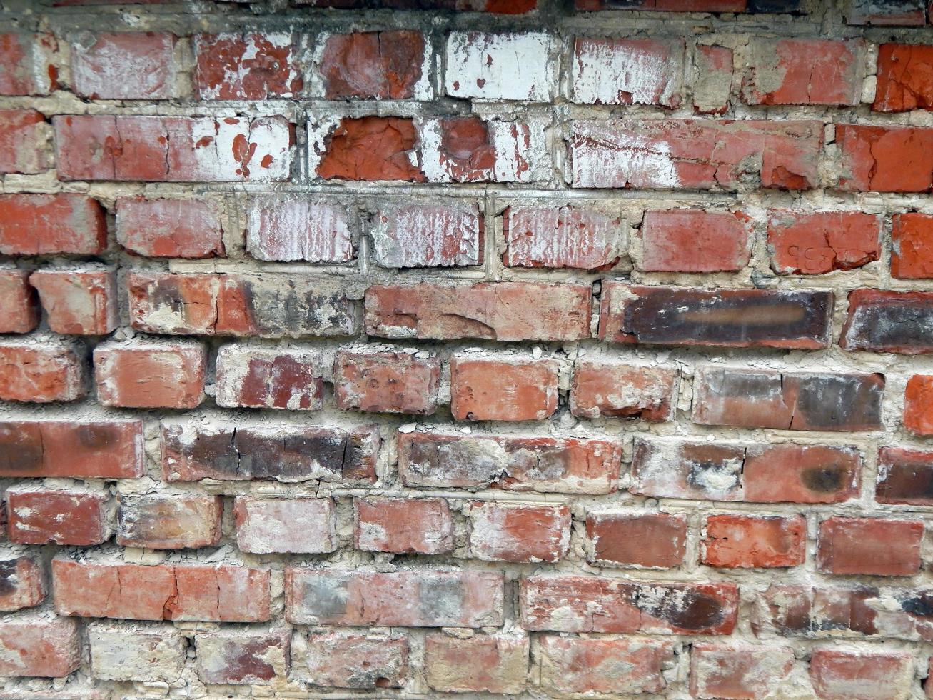 Texture of natural stone material and brick masonry walls photo