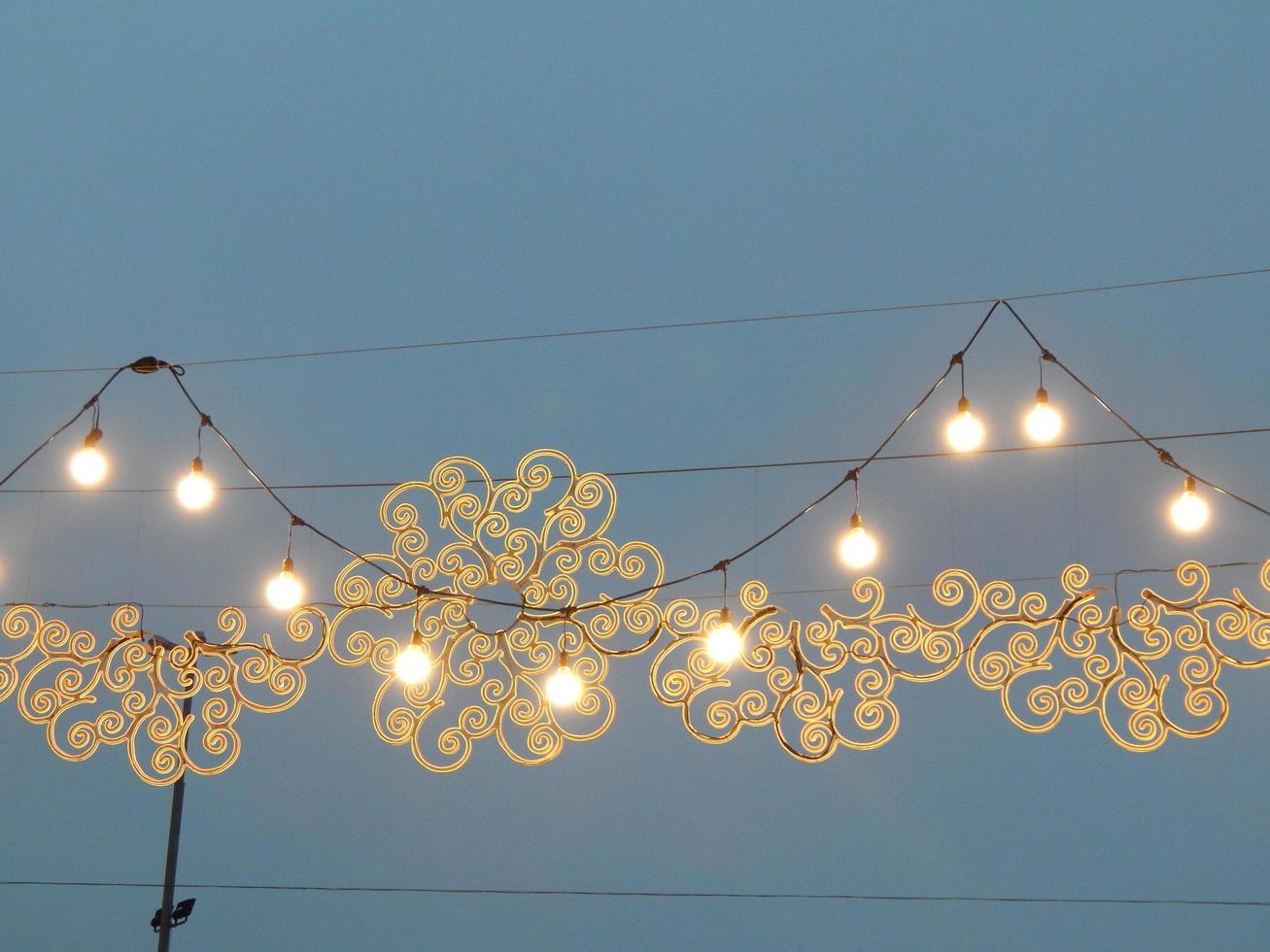 Garlands and decorations for the holiday Christmas and New Year photo