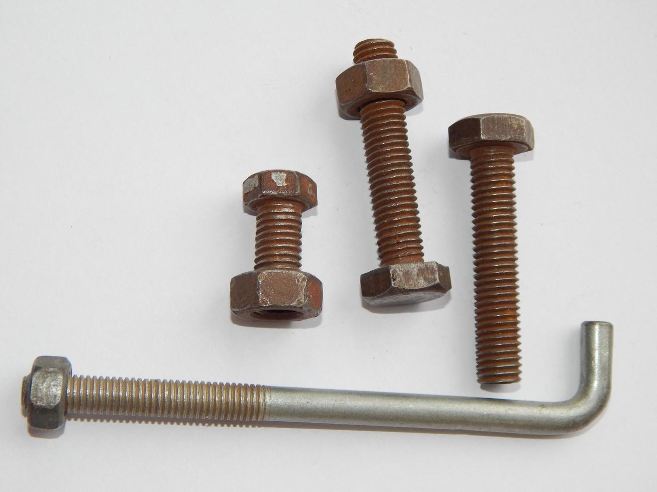 Bolts and nuts for repair and construction photo