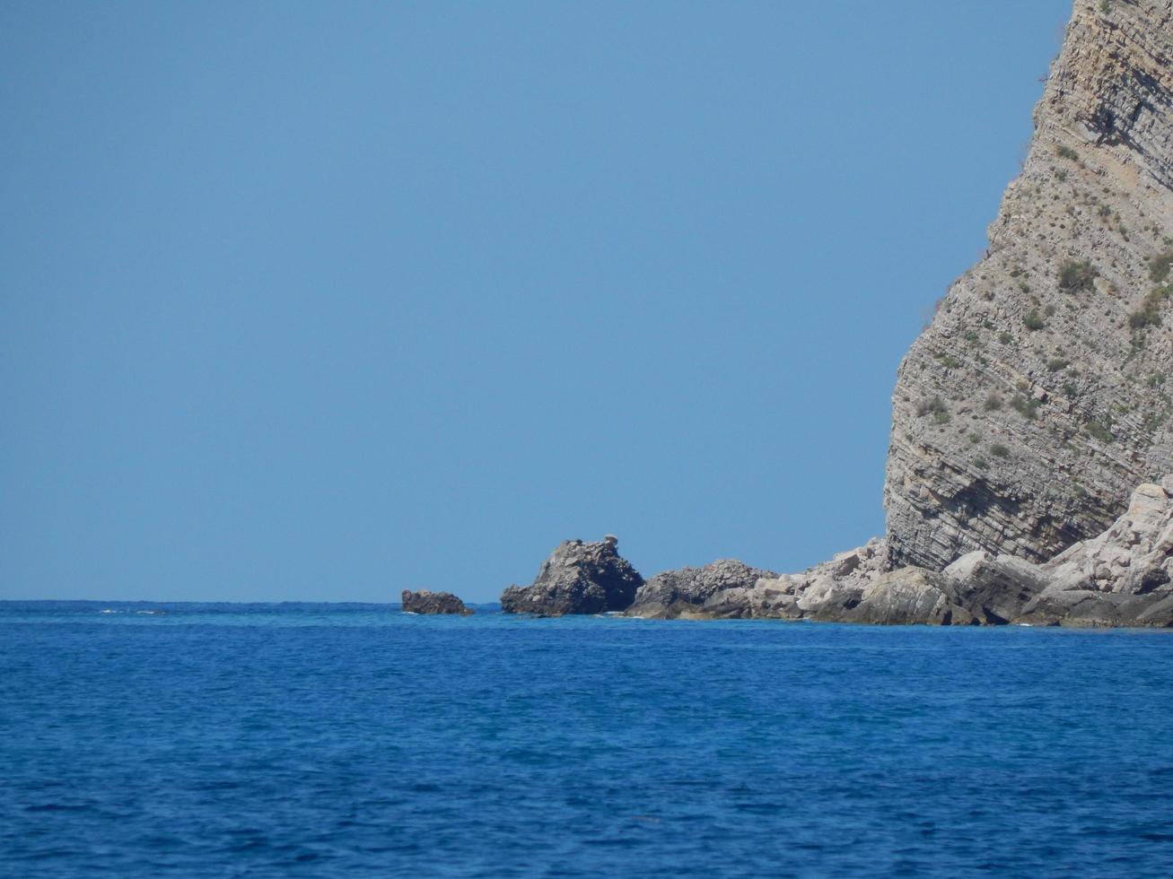 viajar por montenegro, el mar adriático, paisajes foto