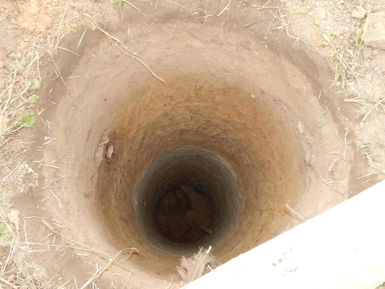 Construction of a drinking well at the dacha photo