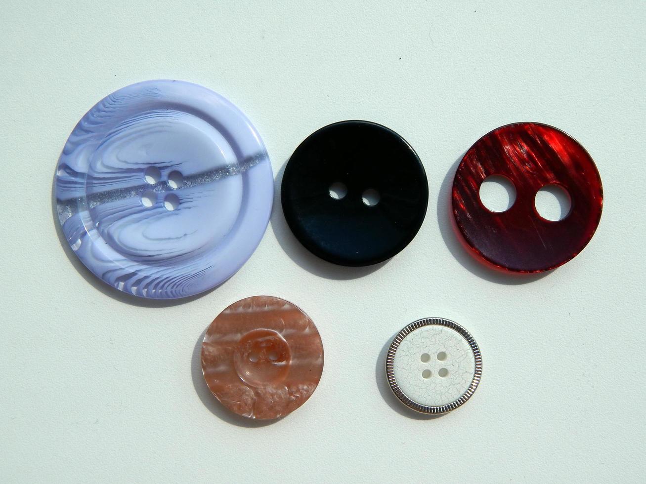 Buttons in different compositions and sizes photo