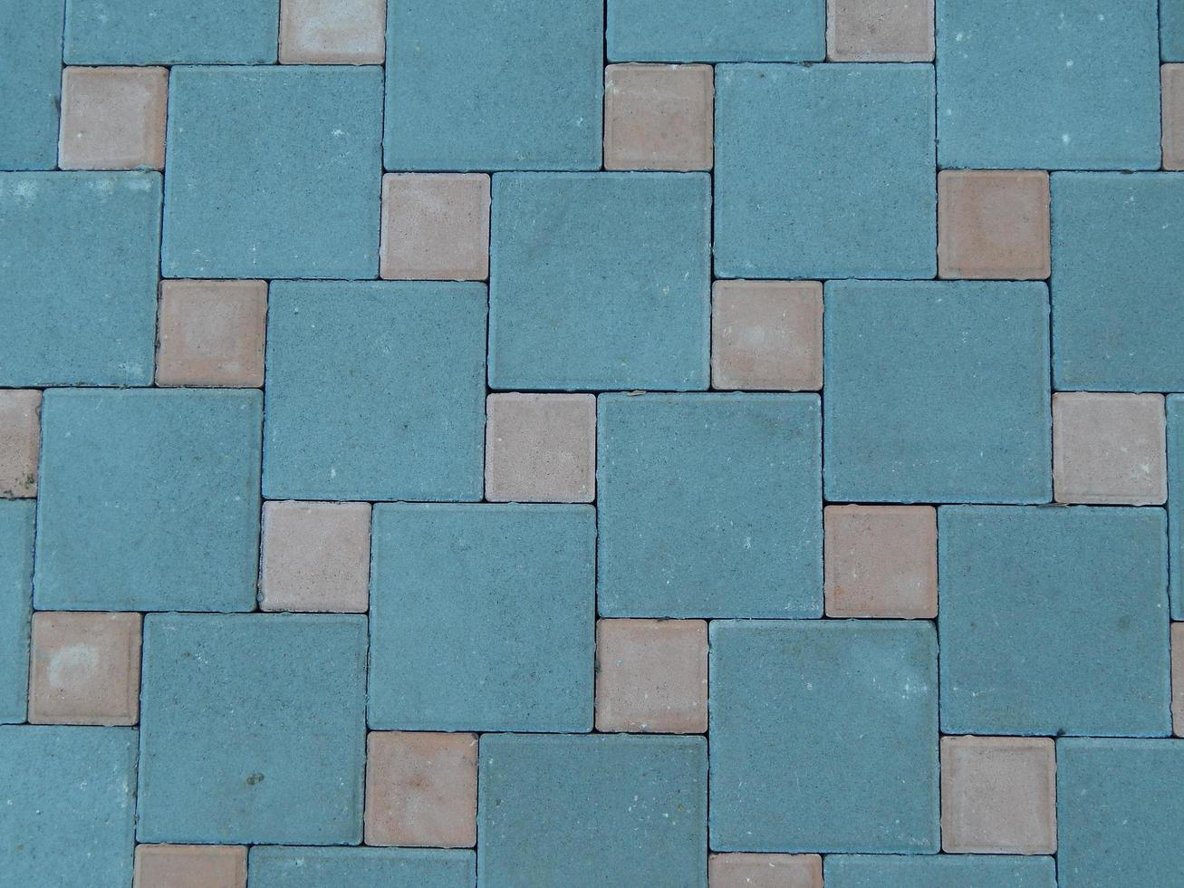 The texture of the tiles on the road paving of the paving photo