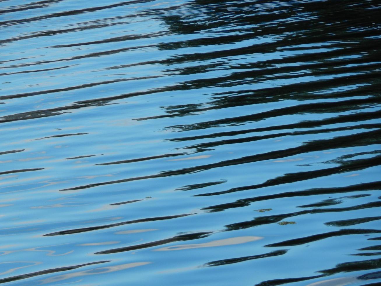Texture of water ripples on the surface of the river photo