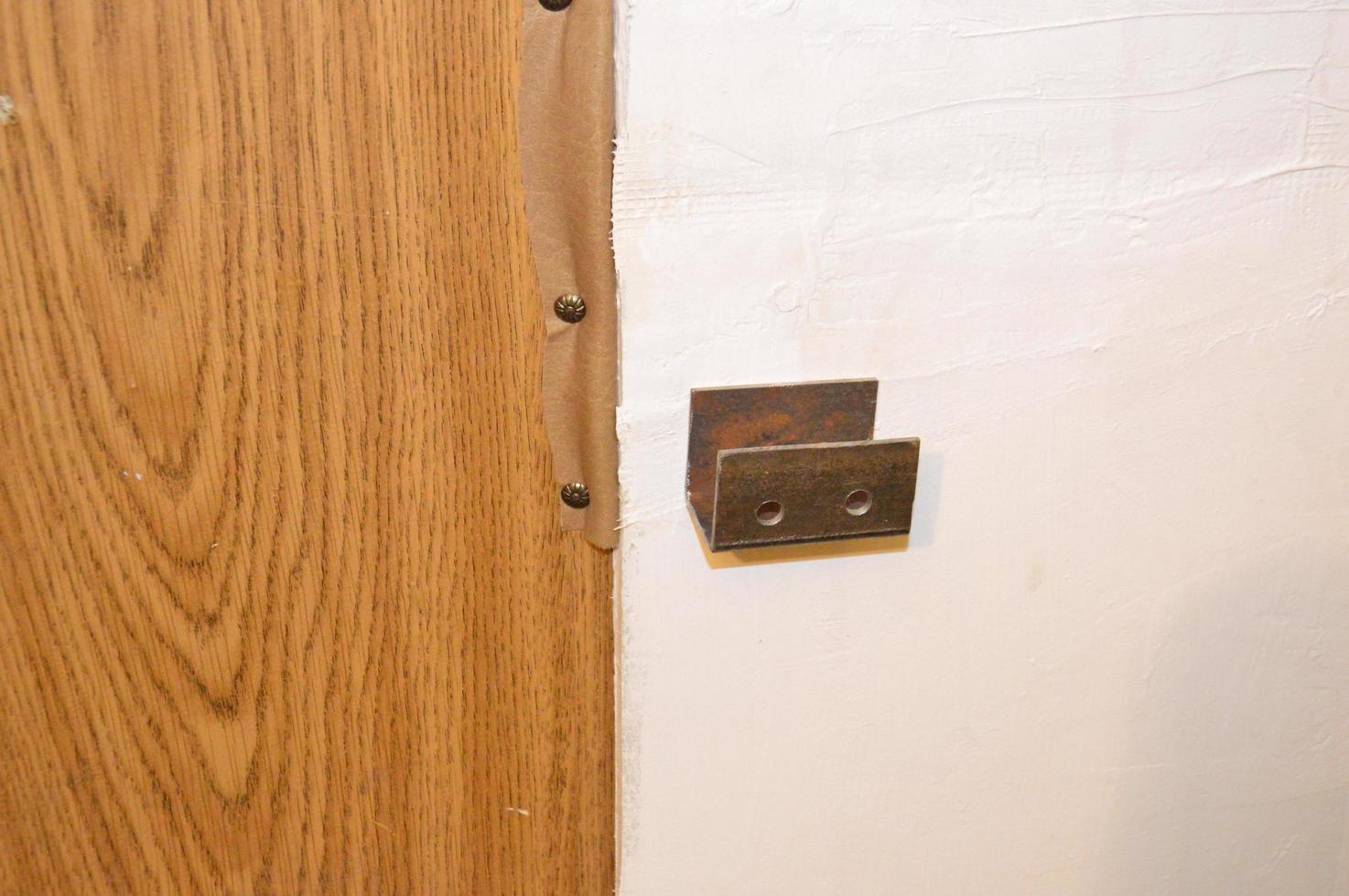 Metal bolt to protect the door photo