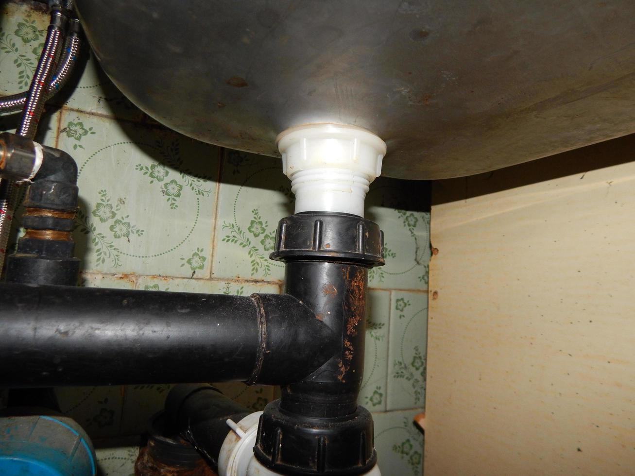 Sanitary unit, equipment, pipe installation of water and heating photo