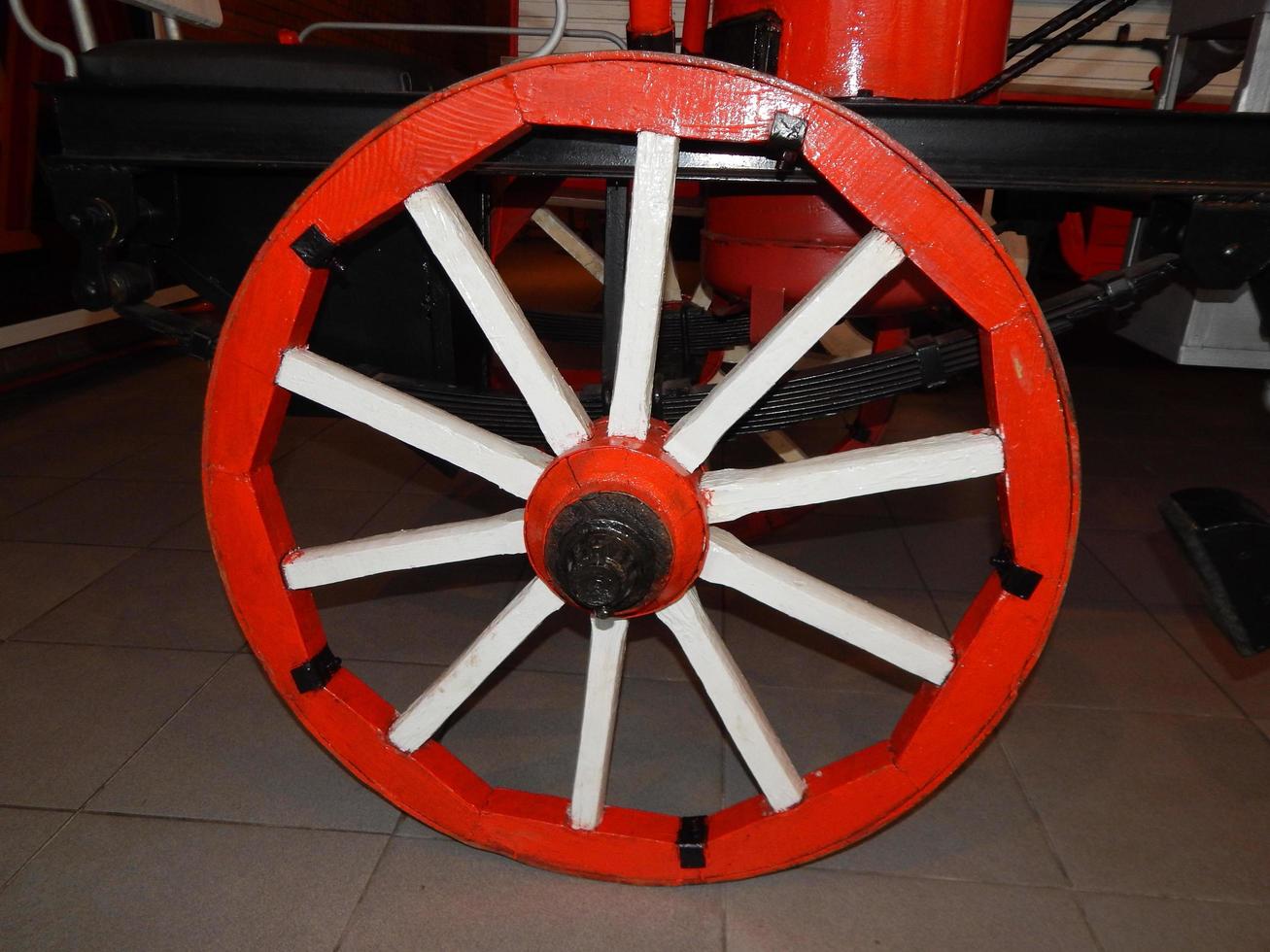 Fire equipment in parts of cars and equipment parts photo