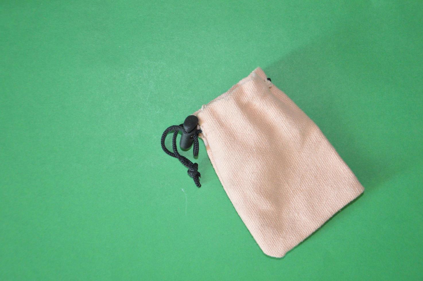 Gift pouch isolated on background photo