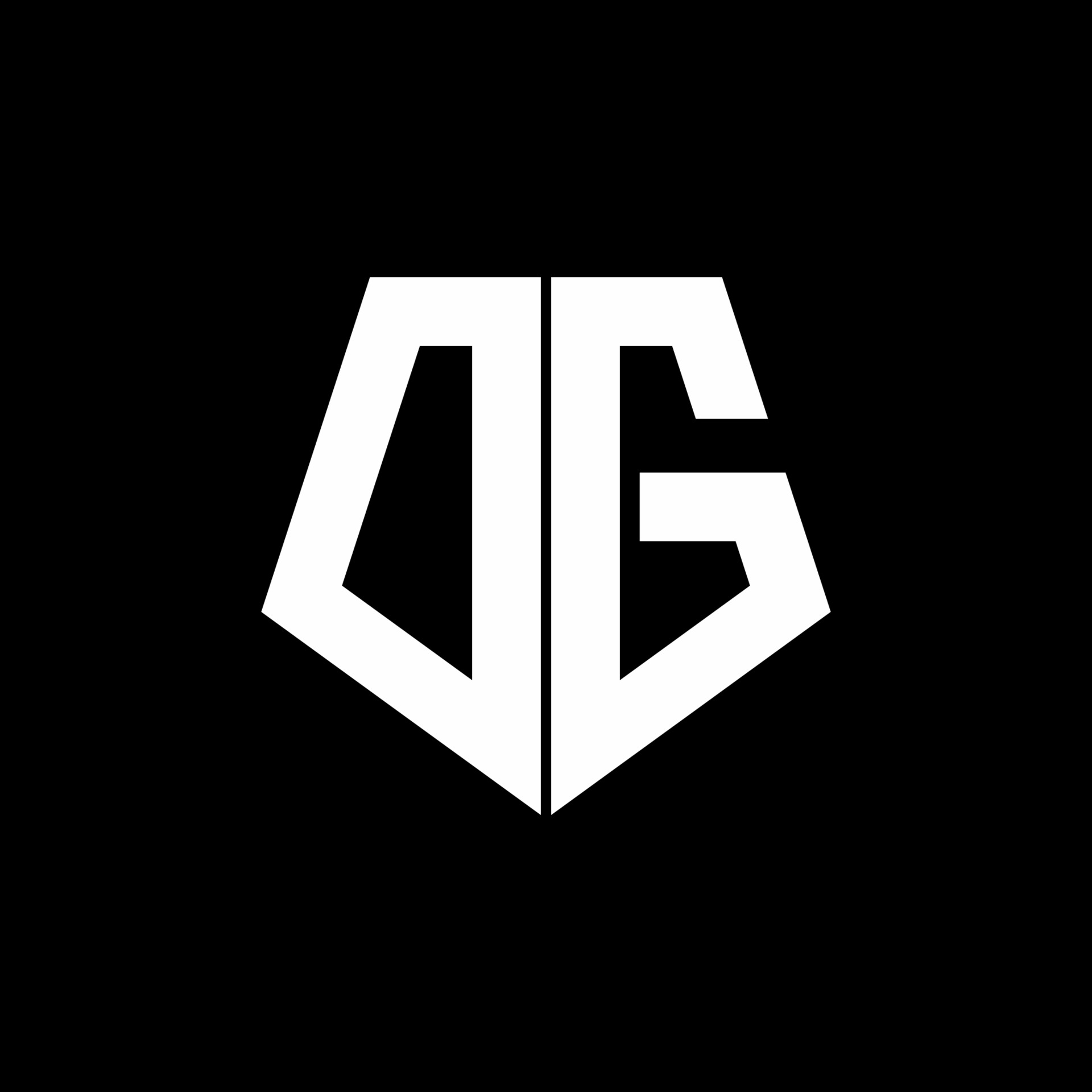 DG logo monogram with pentagon shape style design template 3650325 ...