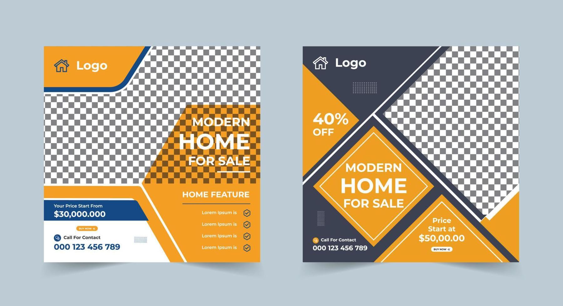 Creative business marketing promotion social media post, Digital web banner design vector