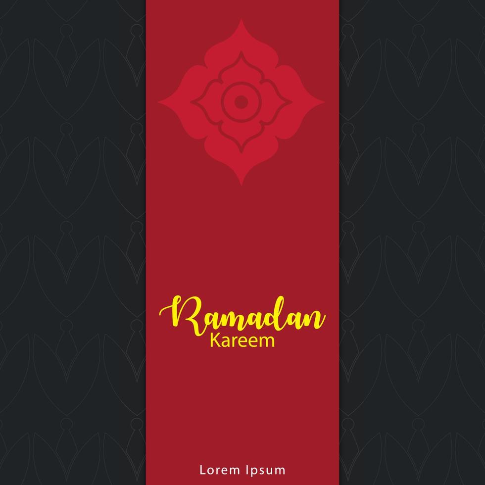 vector libre de diseño de saludo musulmán ramadan kareem festival