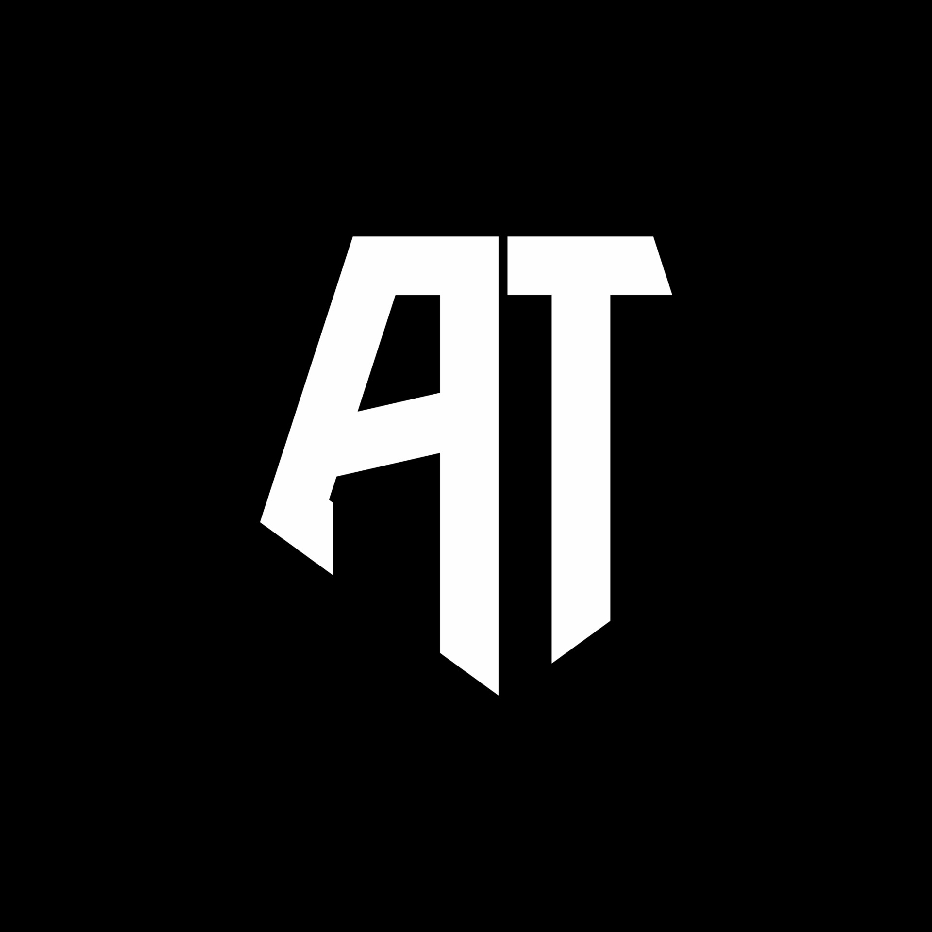 AT logo monogram with pentagon shape style design template 3650950 ...