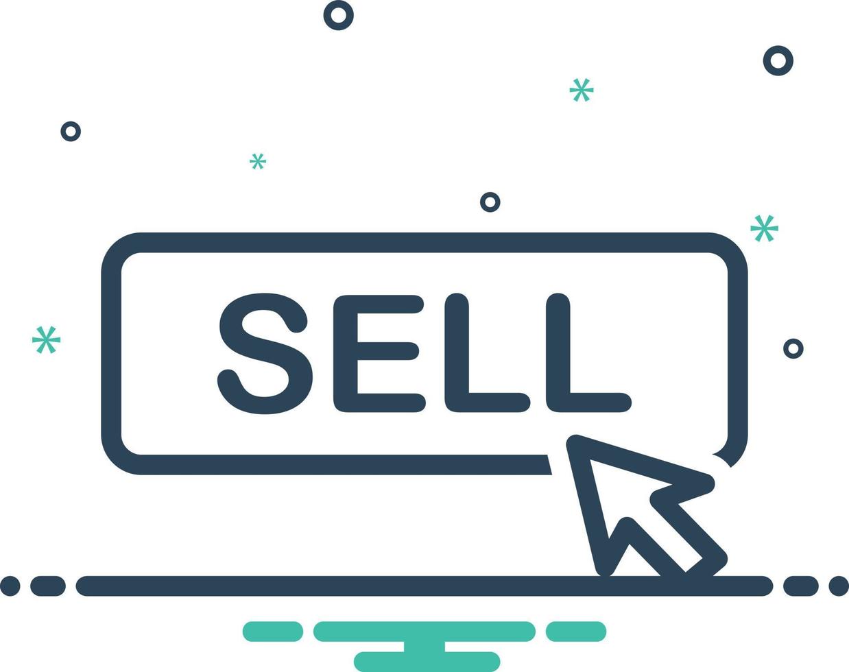Mix icon for sell vector