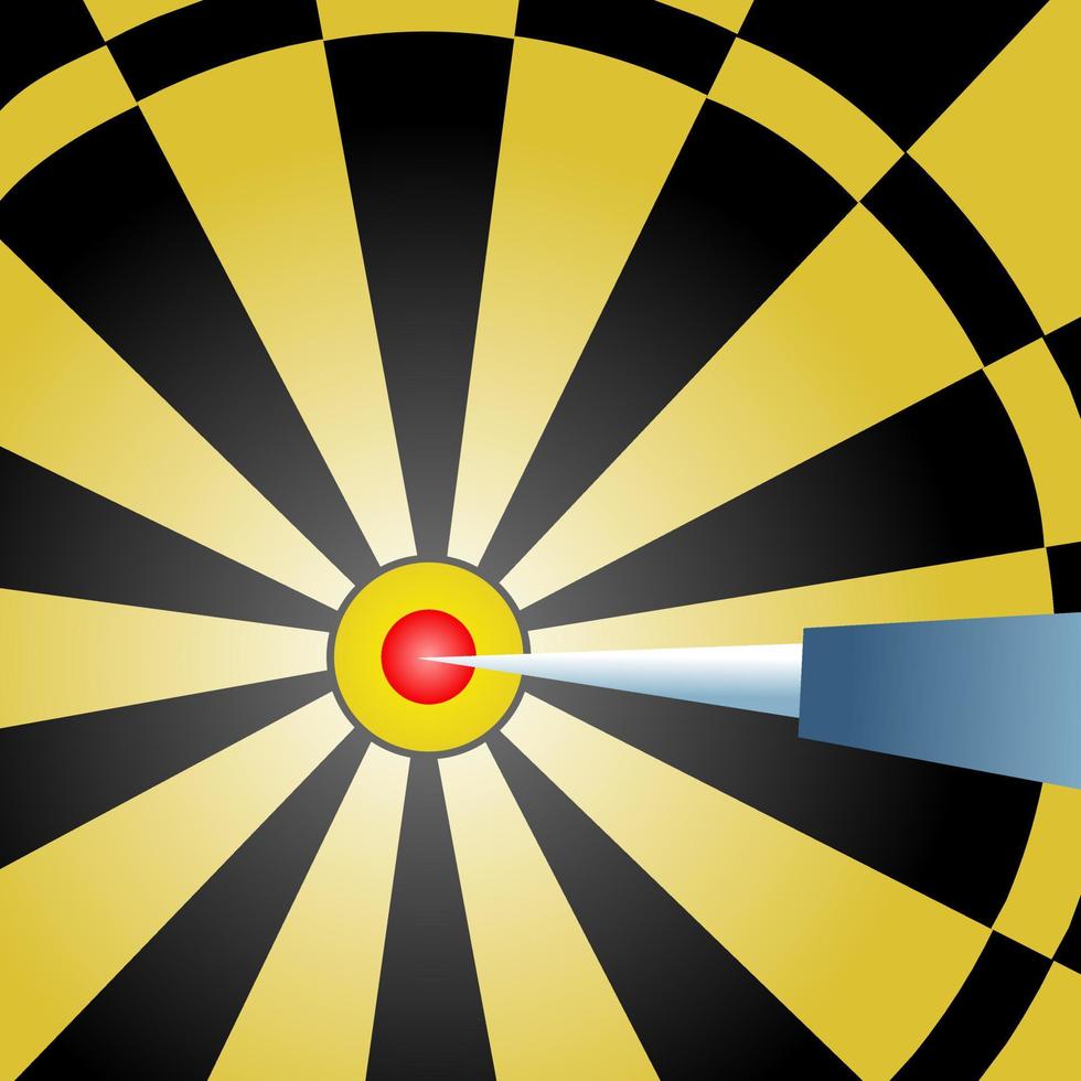 The Bullseye Dartboard Target vector