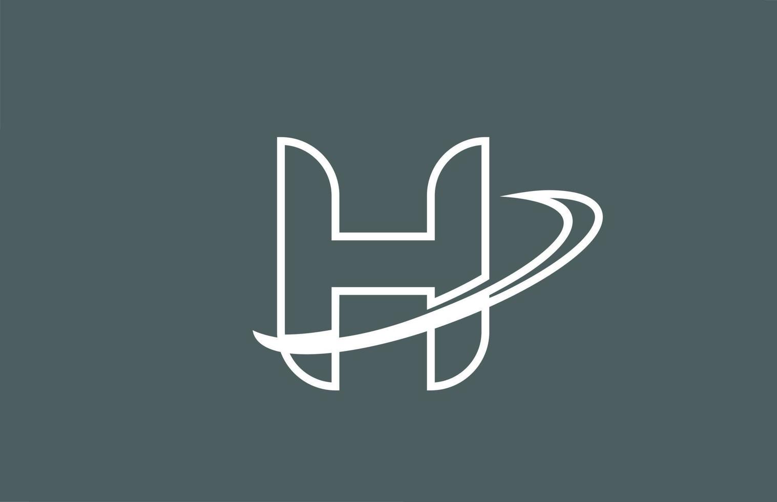 icono de logotipo de letra h para negocios y empresa vector