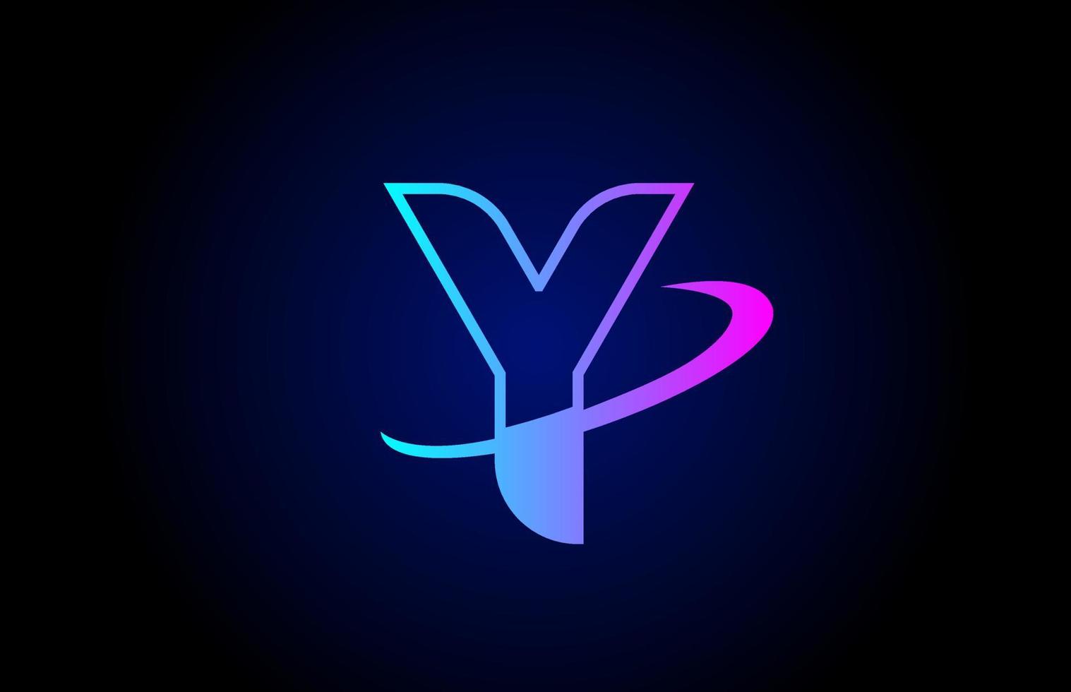 Y letter logo icon for business and company vector