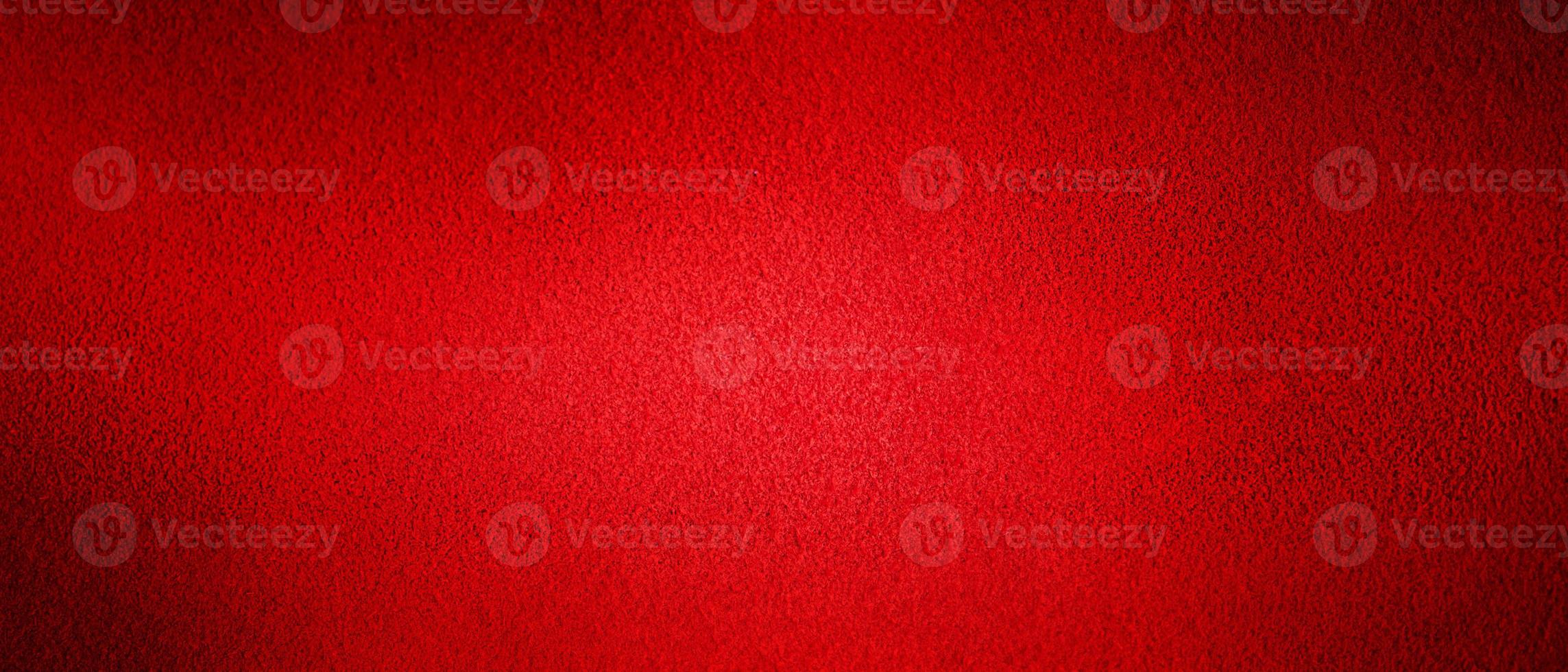 Red background natural suede with a dark edge and a light center. Horizontal web banner. photo