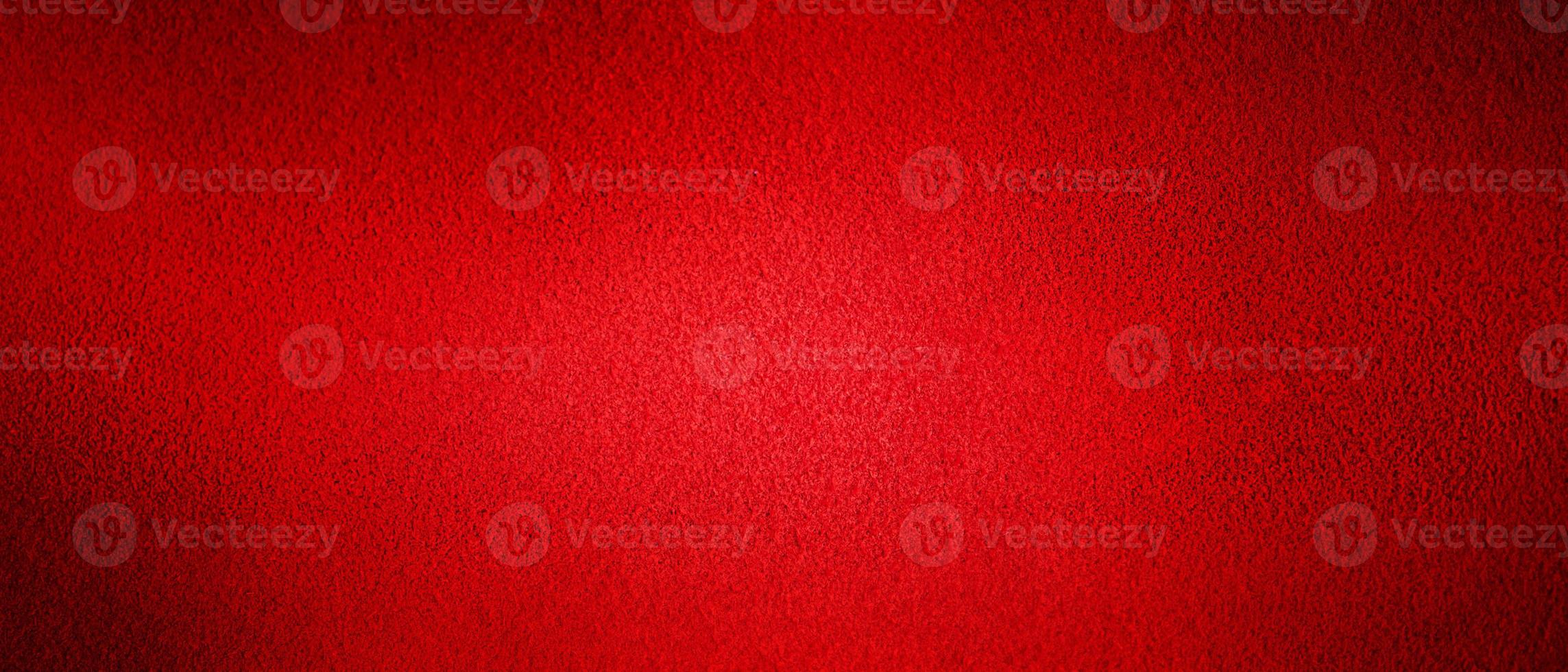 Red background natural suede with a dark edge and a light center. Horizontal web banner. photo