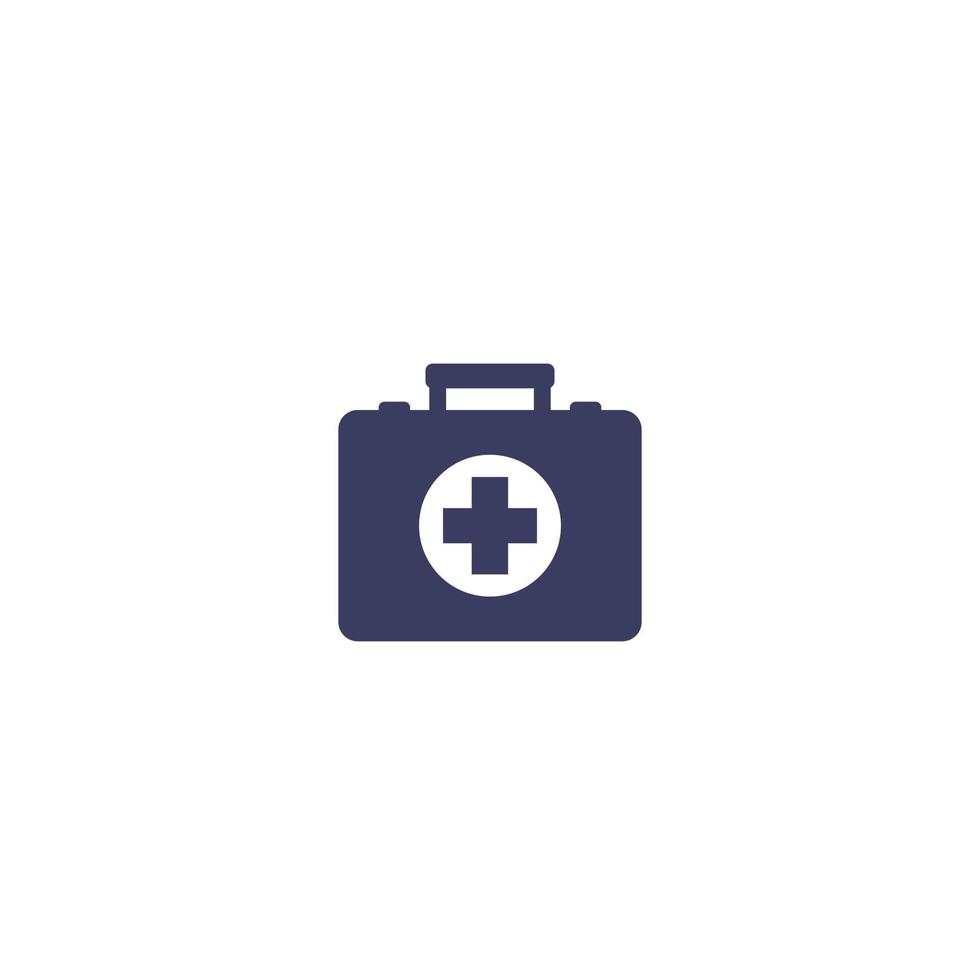 First aid kit icon vector