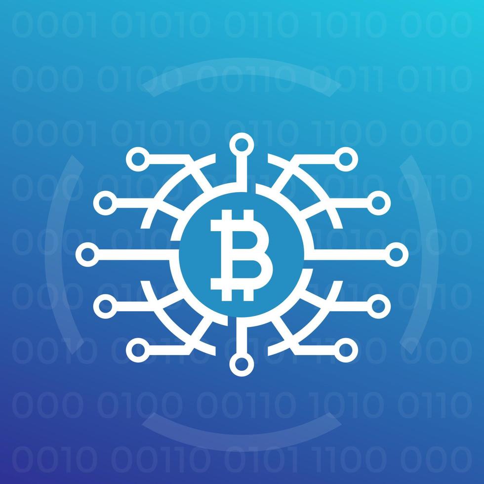 Bitcoin vector illustration