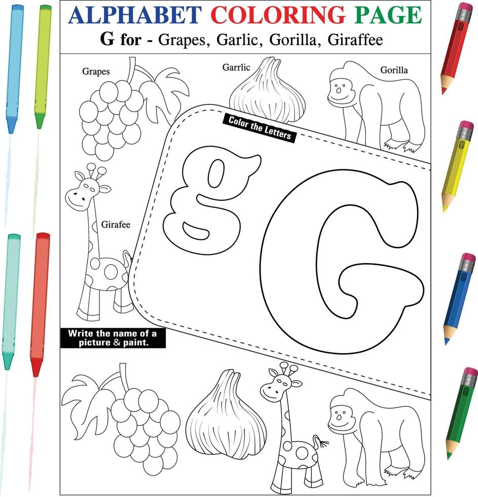 Letter coloring pages 3657611 Vector Art at Vecteezy