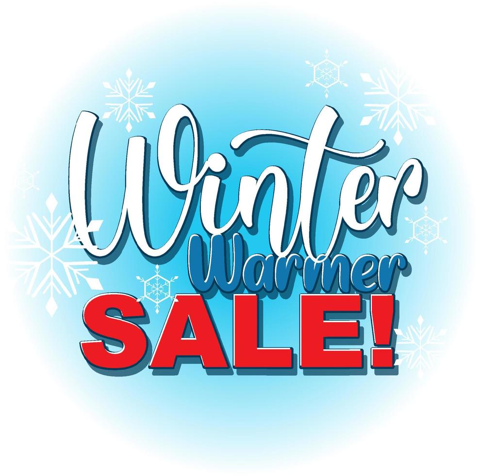 Winter sale banner template vector