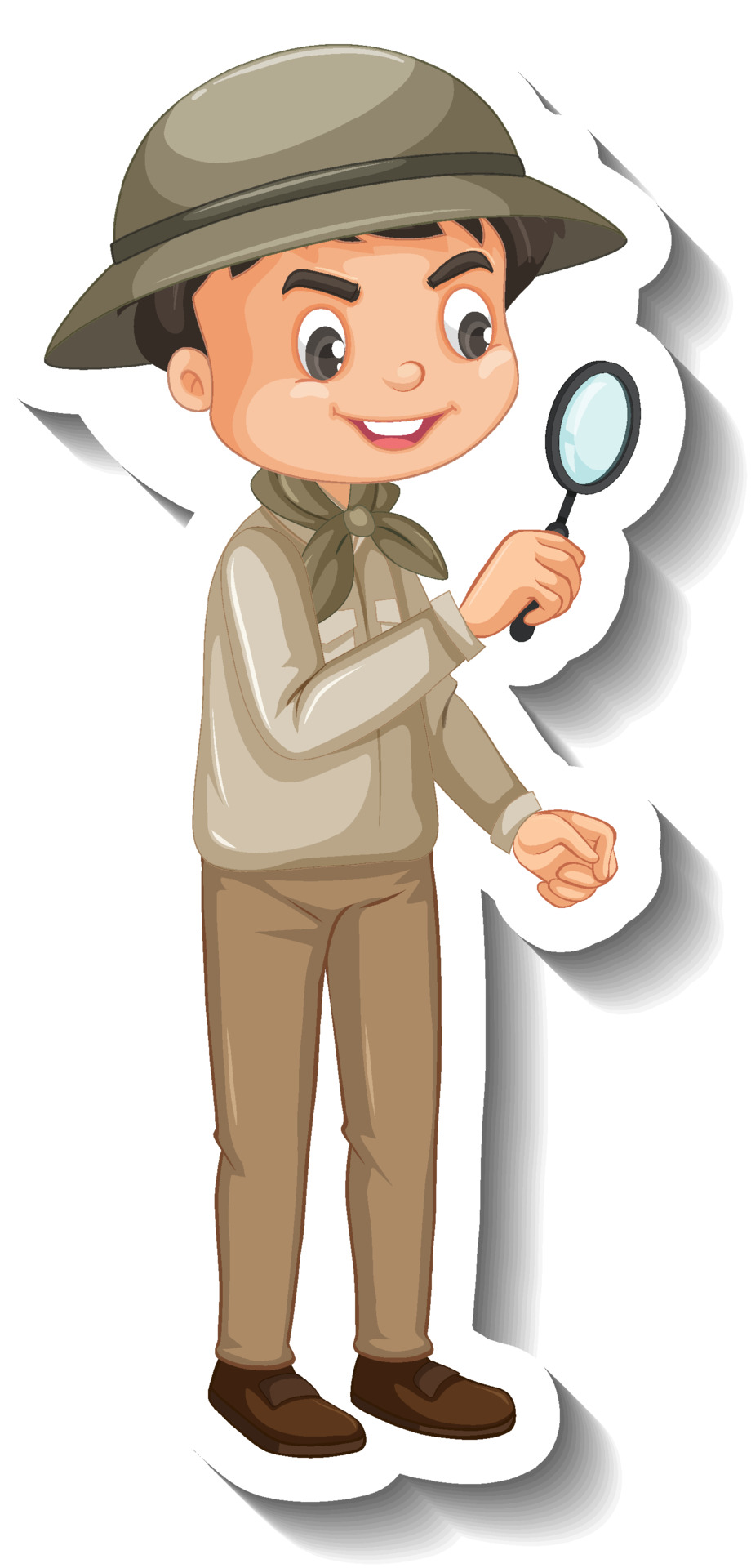 Boy wear safari outfit cartoon character sticker 3657933 Vector Art at Vecteezy Boy wear safari outfit cartoon character sticker 3657933 Vector Art at Vecteezy