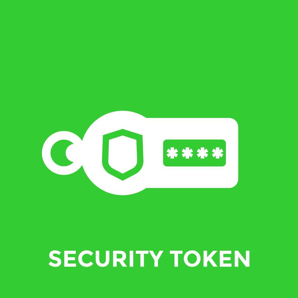 security token vector icon