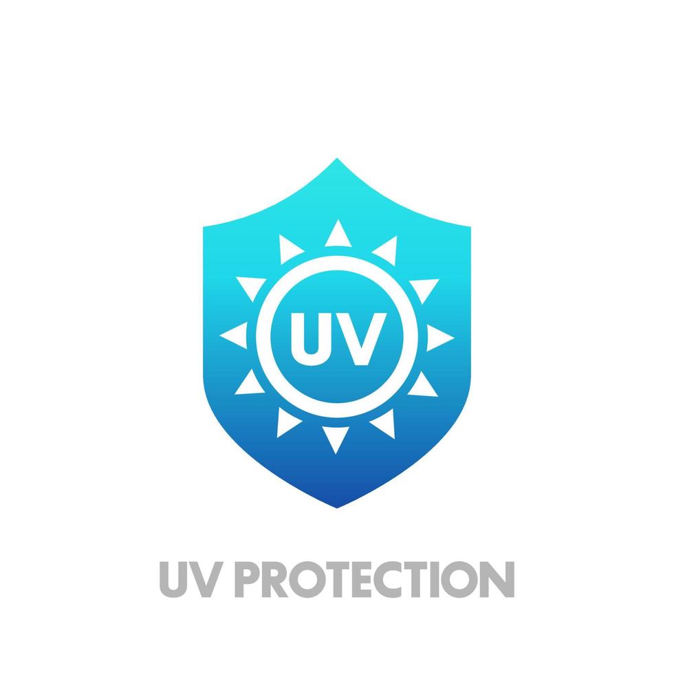 UV protection icon vector