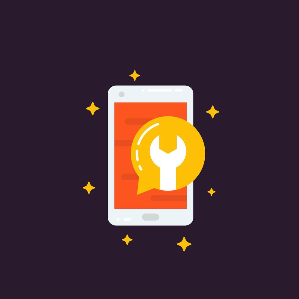 phone repair and recovery vector icon