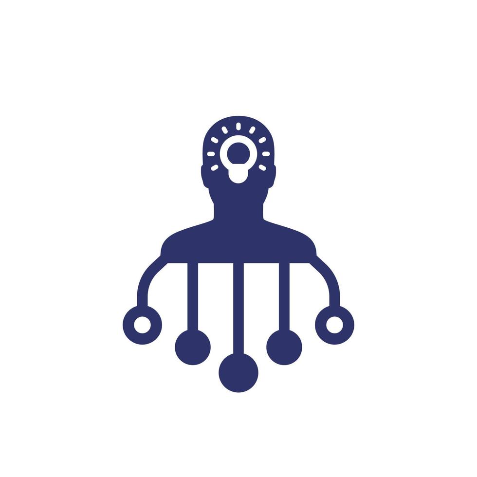 idea generation icon on white vector