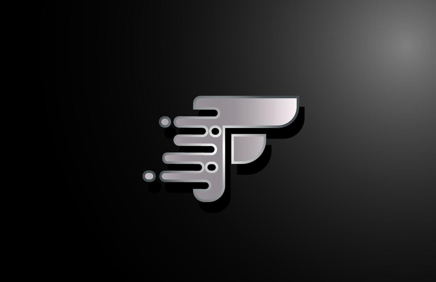F letter logo icon for business and company vector