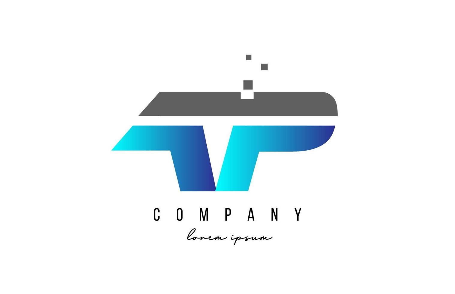 ap ap combinación de logotipo de letra del alfabeto en color azul y gris. Diseño de icono creativo para empresa y negocio. vector