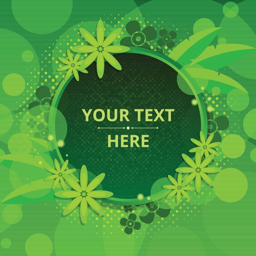 Relax Green Color Background vector