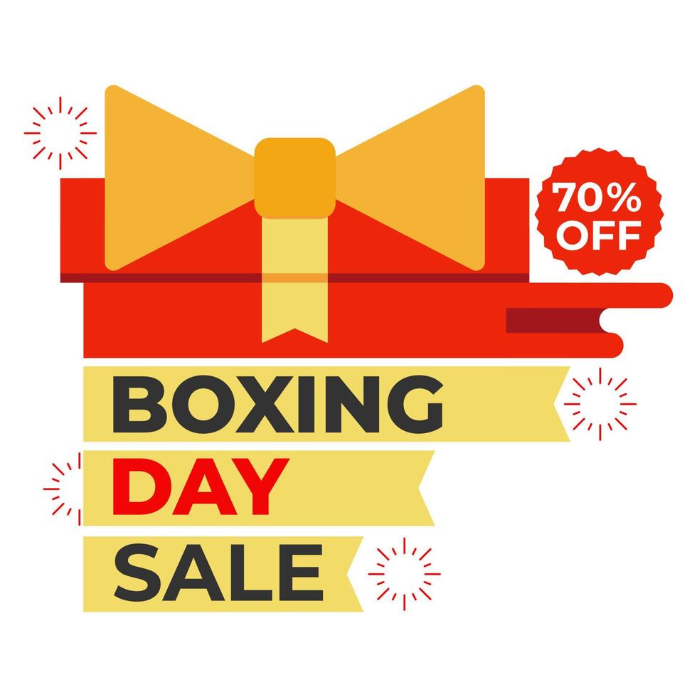 boxing day sale promotion social media post design template vector