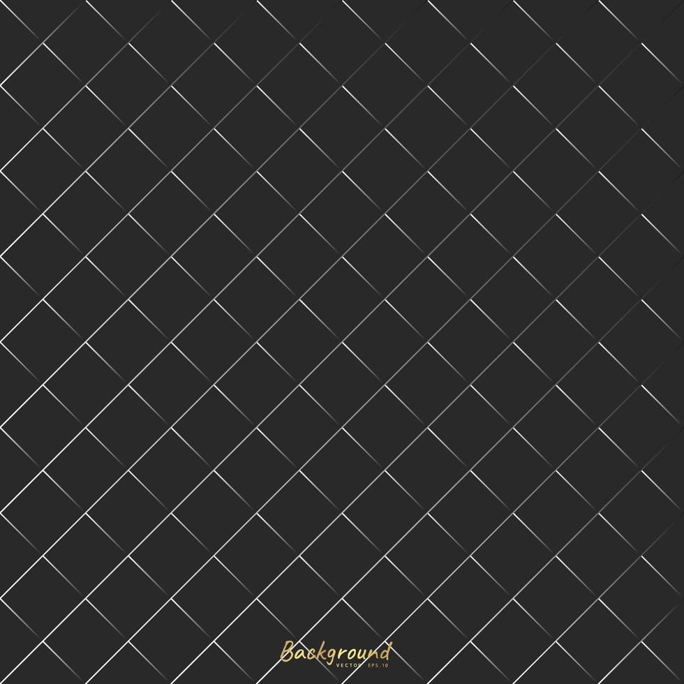 Abstract black background with diagonal lines, Gradient vector retro line pattern design. Monochrome graphic.  - Vector illustration