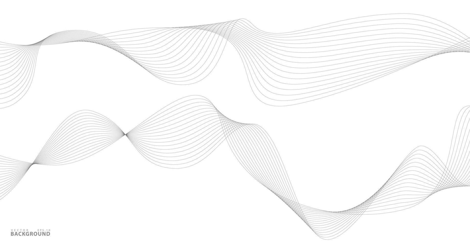 Abstract wavy stripes on a white background isolated. Wave line art, Curved smooth design. Vector illustration EPS 10.