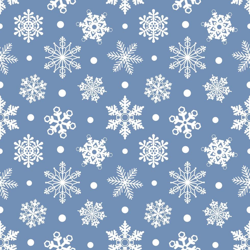 seamless texture with snowflakes. christmas or winter pattern vector