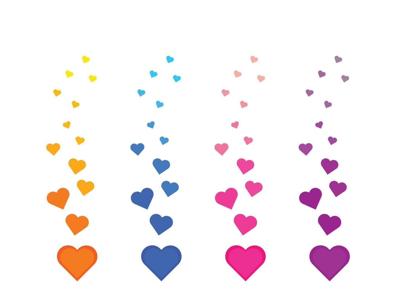 Hearts icon, love icon, big love vector